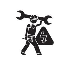 homem caminhando com ferramenta engenharia elétrica mogi sp